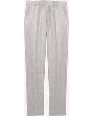 McQueen Metallische Couture-Hose - Weiß