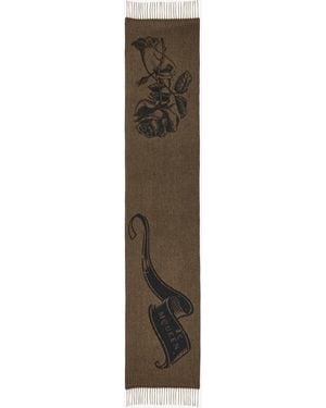 McQueen Mcqueen Tattoo Scarf - Natur