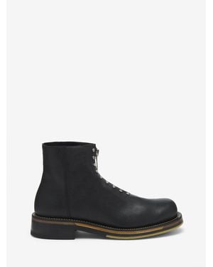 McQueen Maker Zip Stiefel - Schwarz