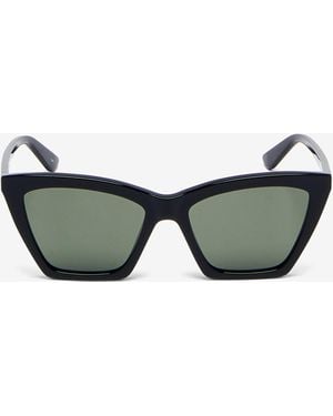 McQueen Occhiali Da Sole Cat-Eye Geometrici Spike - Grigio