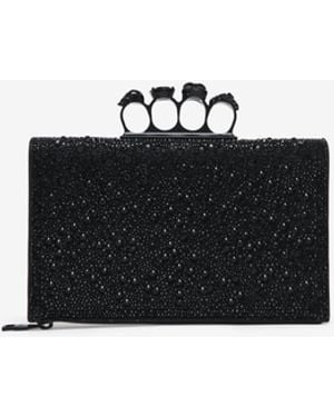 McQueen Knuckle Flat Pouch - White