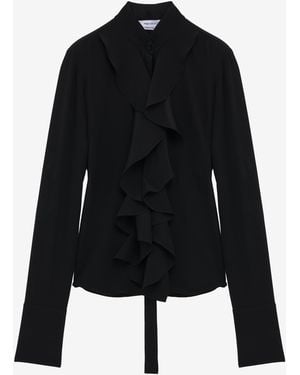 McQueen Ruffled Shirt - Blue