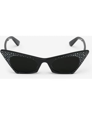 McQueen Occhiali Da Sole Cat-Eye Spike - Nero