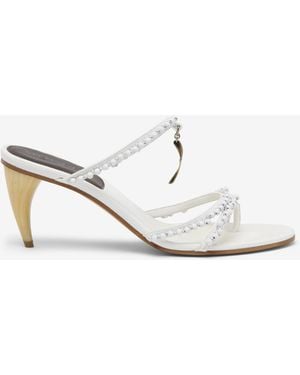 McQueen Rosa Sandal - White
