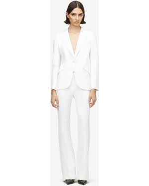 McQueen Crepe Peak Jacket - White