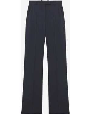 McQueen High-Waisted Tailored Pants - Blue