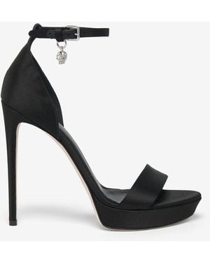 McQueen Jewel Platform Sandal - Black