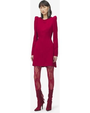 McQueen Kickback Mini Dress - Red