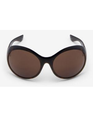 McQueen Kate Round Sunglasses - Brown