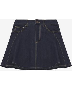 McQueen Denim Mini Skirt - Blue
