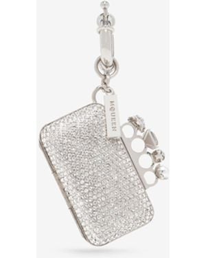 McQueen Knuckle Clutch Anhänger - Weiß