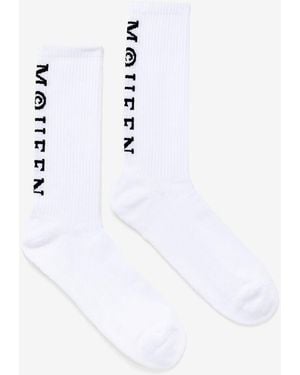 McQueen Mcqueen Logo Socks - White