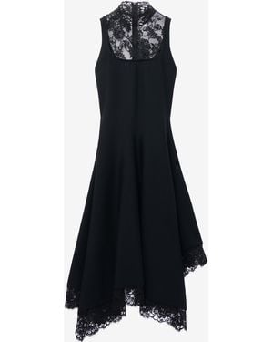 McQueen Heritage Lace Sleeveless Dress - Blue