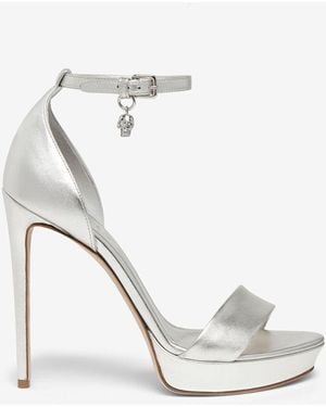 McQueen Jewel Platform Sandal - White