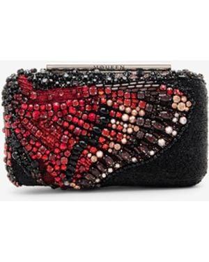 McQueen T-Bar Box Clutch - White