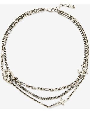 McQueen Accumulation Necklace - Weiß