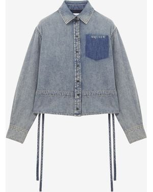 McQueen Chambray Shirt Jacket - Blue