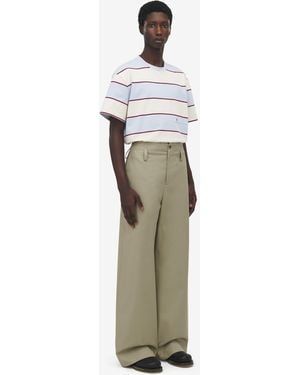McQueen Chinohose Mit Weitem Bein - Weiß
