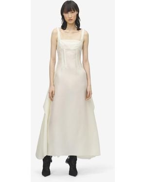 McQueen Corset Evening Dress - Natural