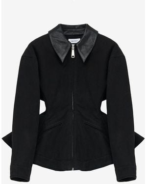McQueen Bird Tail Back Jacket - Black