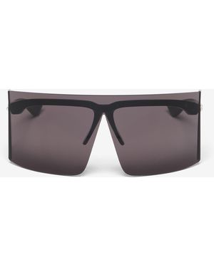 McQueen Oversized Visor Sunglasses - Gray