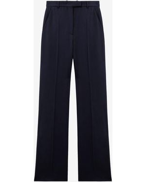 McQueen High-Waisted Tailored Pants - Blue