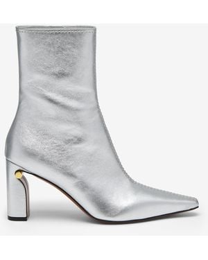McQueen T-Bar Ankle Boot - White