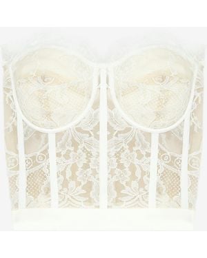 McQueen Lace Corset - White