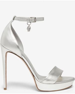 McQueen Jewel Platform Sandal - White