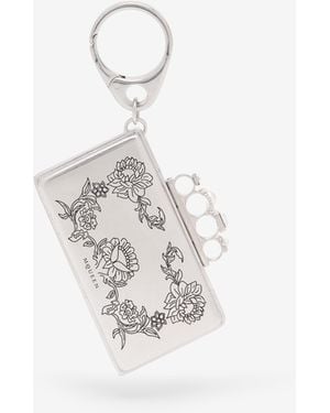 McQueen Vanitas Clutch Charm - White