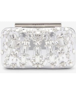 McQueen T-Bar Box-Clutch - Weiß