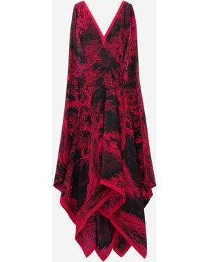 McQueen Tree Of Life' Evening Dress - Red