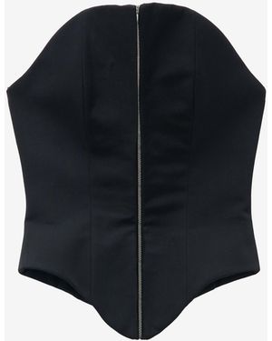 McQueen Mcqueen Corset Top - Black