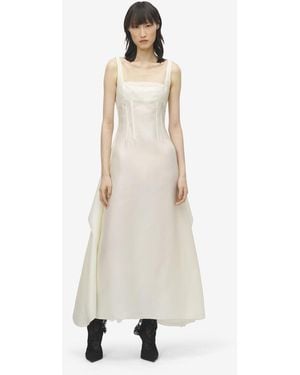 McQueen Corset Evening Dress - Natural