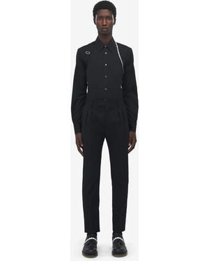 McQueen Couture-Hose Aus Wollmohair - Blau