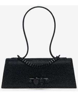 McQueen Jewelled Top Handle - Black