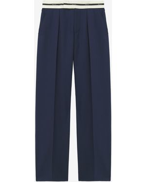 McQueen Pantalon Tailleur - Bleu