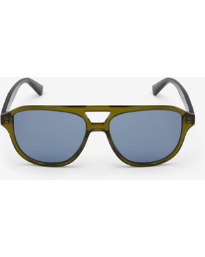 McQueen Occhiali Da Sole Signature Essentials - Blu