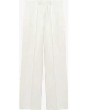 McQueen Wide Leg Evening Pants - White
