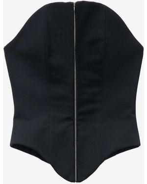 McQueen Mcqueen Corset Top - Black