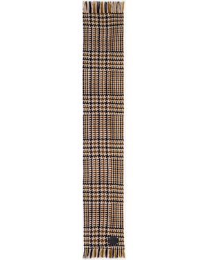 McQueen Country Check Scarf - Natural