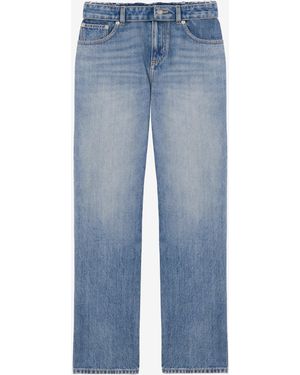 McQueen Deconstructed Waist Jeans - Blue