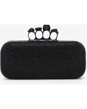 McQueen Long Knuckle Clutch - White