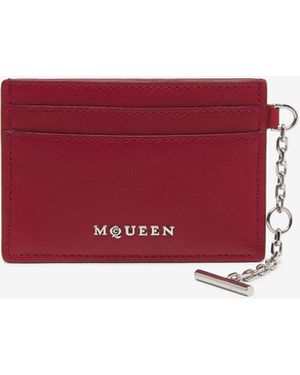 McQueen Portacarte Mcqueen T-Bar - Rosso
