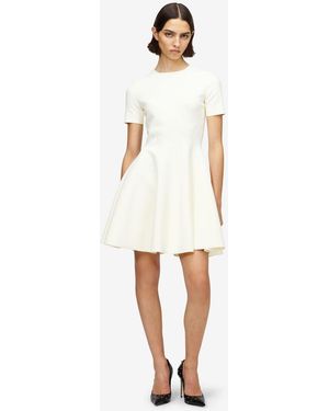 McQueen Fit And Flare Mini Dress - White