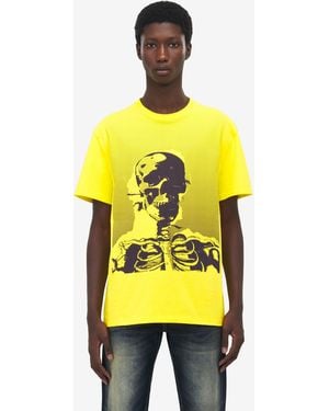 McQueen T-Shirt Skeleton - Giallo