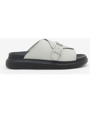 McQueen Hybrid Buckle Sandal - Weiß