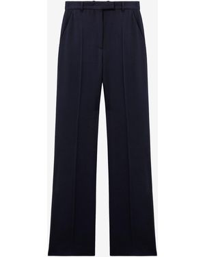 McQueen High-Waisted Tailored Pants - Blue
