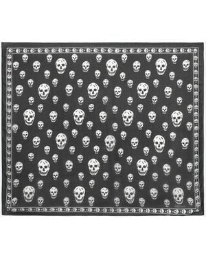 McQueen Foulard Skull Classico - Nero