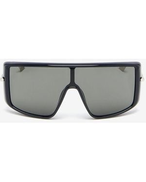McQueen T-bar Visor Sunglasses - Grey